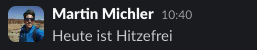 Nachricht vom echten Account, ohne APP-Badge